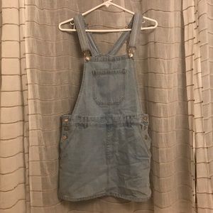 Mini skirt overalls